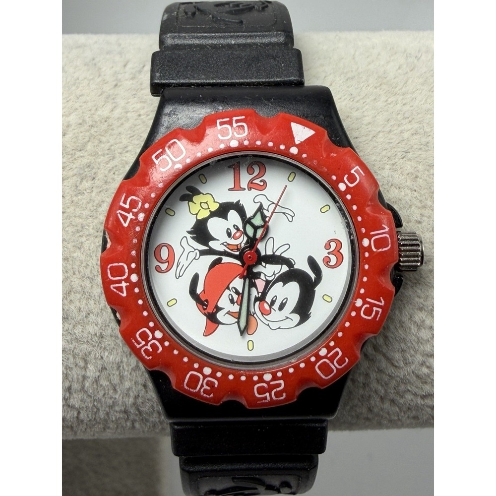 Warner Bros 1997 Animaniacs New Battery Ladies Watch 28MM 7.5" Yakko Wakko Dot